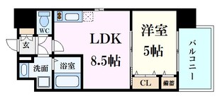 十日市町駅 徒歩4分 8階の物件間取画像